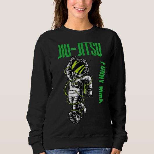 Jiu Jitsu Cool Astronaut Chill Mma Muay Thai Fight Trui (Voorkant)