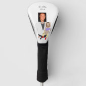 Jiu Jitsu Dad Custom Photos and Handwritten Text Golfheadcover (Voorkant)