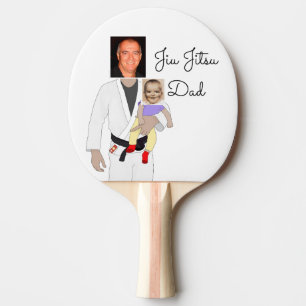 Jiu Jitsu Dad Custom Photos and Handwritten Text Tafeltennisbatje