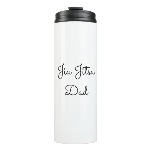 Jiu Jitsu Dad Custom Photos and Handwritten Text Thermosbeker (Voorkant)