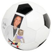 Jiu Jitsu Dad Custom Photos and Handwritten Text Voetbal (Drie kwart)