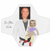 Jiu Jitsu Dad Custom Photos and Handwritten Text Voetbal (Enkel)