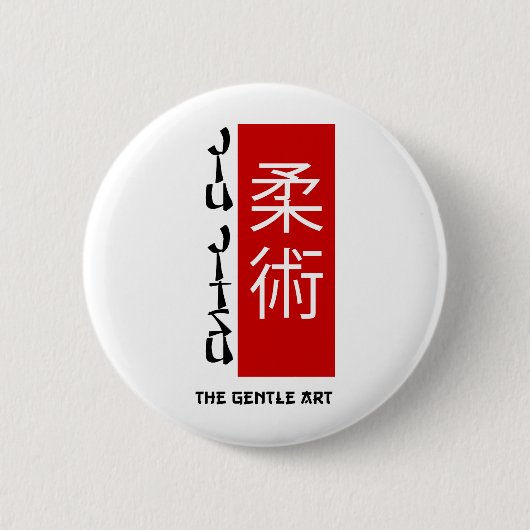 Jiu Jitsu - De Gentle Art Ronde Button 5,7 Cm (Voorkant)