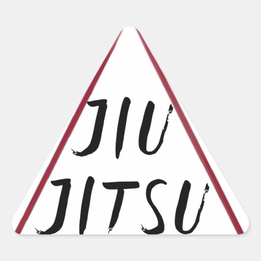 Jiu Jitsu Driehoek Auto Sticker Decal (Voorkant)
