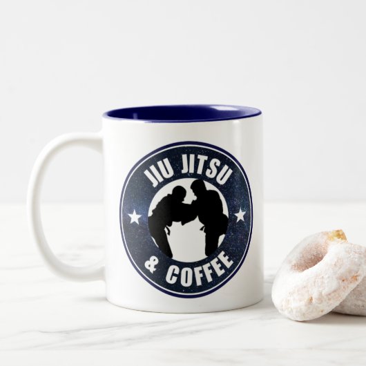 Jiu Jitsu et tasse de café (Avec donut)
