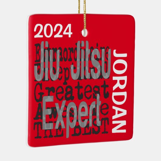 Jiu Jitsu Expert Extraordinaire CUSTOM Keramisch Ornament (Rechts)