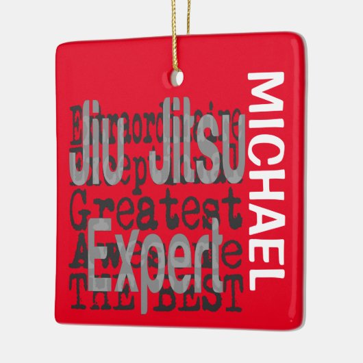 Jiu Jitsu Expert Extraordinaire CUSTOM Keramisch Ornament (Links)