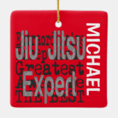 Jiu Jitsu Expert Extraordinaire CUSTOM Keramisch Ornament (Achterkant)