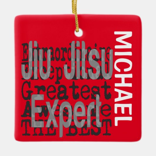 Jiu Jitsu Expert Extraordinaire CUSTOM Keramisch Ornament (Voorkant)