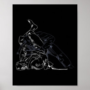 Jiu-jitsu Fight Karate Sport Fighting Jitsu Poster
