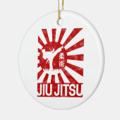 Jiu Jitsu Fighter Japans Martial Arts Keramisch Ornament (Links)