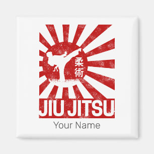 Jiu Jitsu Fighter Japans  Martial Arts Magneet