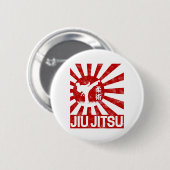 Jiu Jitsu Fighter Japans Martial Arts Ronde Button 5,7 Cm (Voorkant /achterkant)