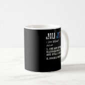 Jiu jitsu Funny definition BJJ of MMA grappler Koffiemok (Voorkant rechts)