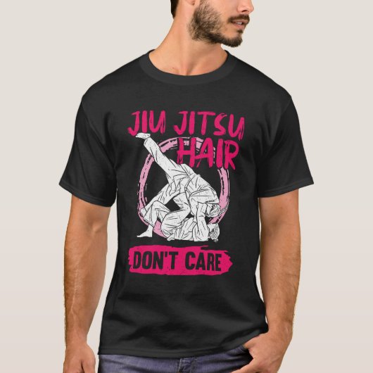 Jiu Jitsu Hair Let niet op T-shirt (Voorkant)