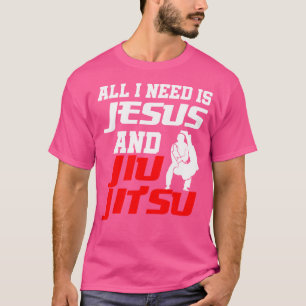Jiu Jitsu Jesus Braziliaanse vlag Martial Art Chri T-shirt