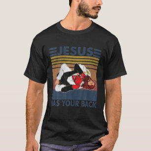 Jiu Jitsu Jesus heeft uw T-shirt achter de rug