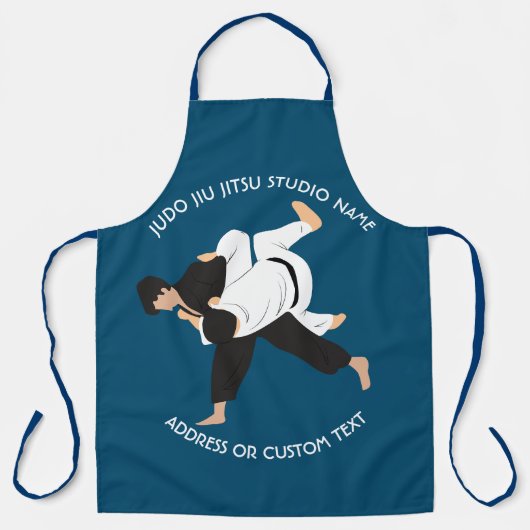 Jiu Jitsu Judo Martial Arts Studio Schort (Voorkant)