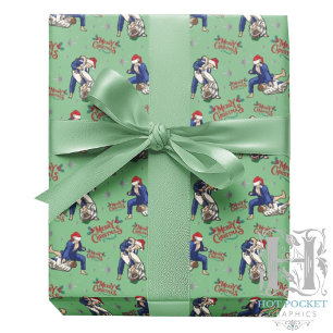 Jiu Jitsu Kerst Inpakpapier