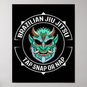 Jiu Jitsu Oni Demon Team - BJJ en Braziliaans Jiu Poster