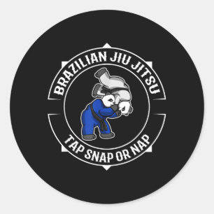Jiu Jitsu Panda - BJJ en Judo Ronde Sticker