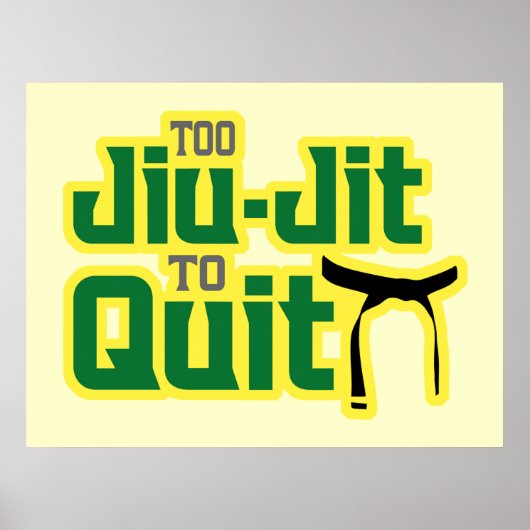 Jiu Jitsu Poster (Voorkant)