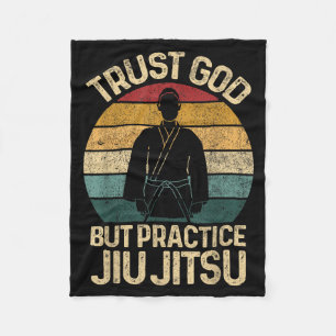 Jiu Jitsu Retro Braziliaans BJJ Jujitsu MMA Fleece Deken