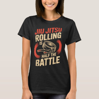 Jiu Jitsu Retro Vintage Jiu Jitsu Rollen is Half T-shirt