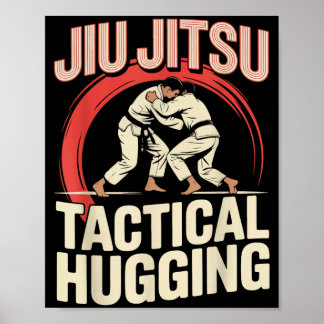Jiu Jitsu Retro Vintage Jiu Jitsu Tactical Knuffel Poster