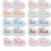 Jiu-Jitsu Stickers (Voorkant)