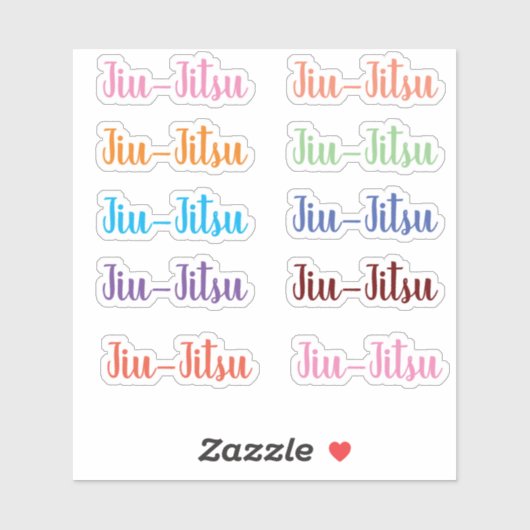Jiu-Jitsu Stickers (Vel)