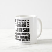 Jiu Jitsu - tasse de café terminologique (Devant droit)