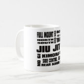 Jiu Jitsu - tasse de café terminologique (Devant gauche)