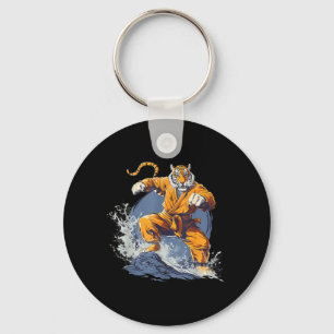 Jiu-Jitsu Tijger Kickboksen Kung Fu Taekwondo Sleutelhanger