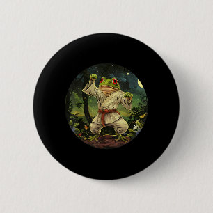 Jiu-Jitsu Toad Kickboksen Bos Taekwondo Kikker Ronde Button 5,7 Cm