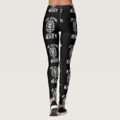 Jiu Jitsu Train als een Beast BJJ MMA Leggings (Achterkant)