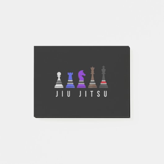 jiu jitsu training chess , gift bjj met tekst . post-it® notes (Voorkant)