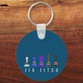 jiu jitsu training chess , gift bjj met tekst . sleutelhanger (Voorkant)