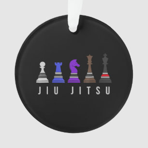 jiu jitsu    trainingschess , gift bjj met tekst . ornament