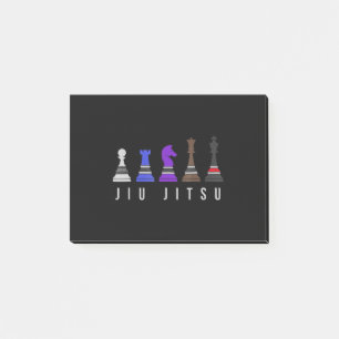 jiu jitsu    trainingschess , gift bjj met tekst . post-it® notes