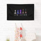 jiu jitsu    trainingschess , gift bjj met tekst . spandoek (Insitu)