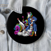 Jiu-Jitsu Unicorns Ronde Button 6,0 Cm (In situ)