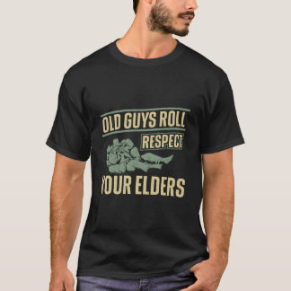 Jiu Jitsu Vader Coach Oude Kerels Rollen Respectee T-shirt