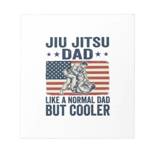 Jiu Jitsu Vader Vintage Vlag Shirt Ontwerp_1 Notitieblok