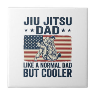 Jiu Jitsu Vader Vintage Vlag Shirt Ontwerp_1 Tegeltje