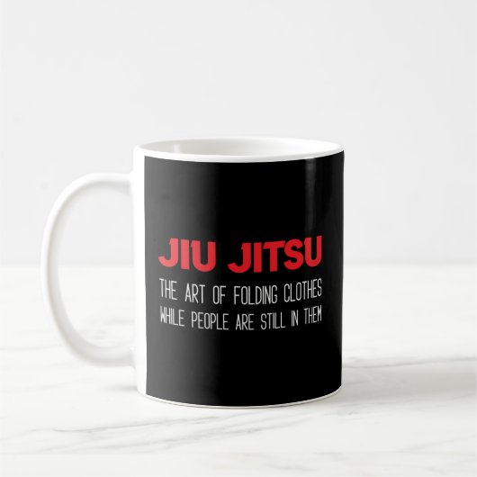 Jiu Jitsu van het vouwen van Jujitsu Koffiemok (Links)