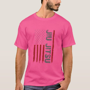 Jiu Jitsu Verenigde Staten Vlag Expert Braziliaans T-shirt