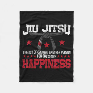 Jiu Jitsu Vintage Jiu Jitsu De Kunst van Wurgen Fleece Deken