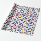 Jiu Jitsu Wrapping Paper Cadeaupapier (Uitgerold)