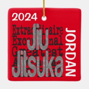 Jiu Jitsuka Extraordinaire CUSTOM Keramisch Ornament